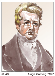Malakologe Hugh Cuming 1827 an der Osterinsel