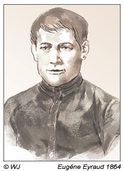 CC.SS. Laienbruder Eugéne Eyraud betätigt sich 1864 als Missionar auf der Osterinsel