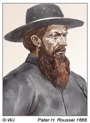CC.SS Missionar Hippolyte Roussel arbeitet von 1866 bis 1871 auf der Osterinsel