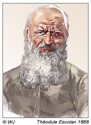 CC.SS. Bruder T. Escolan ist von 1866 bis 1871 als Helfer für die Missionare auf der Osterinsel tätig