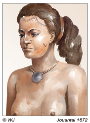 Jouaritai - eine junge Rapanui-Frau aus der Erzählung von Pierre Loti 1872