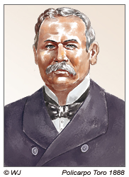 Policarpo Toro 1888 Vermittler zur Übernahme der Osterinsel an Chile