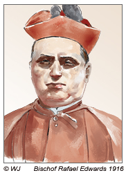 Militärbischof Rafael Edwards 1916 auf der Osterinsel