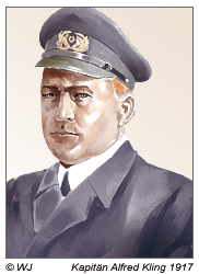 Kapitän Alfred Kling 1917 auf der Osterinsel