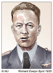 Richard Evelyn Byrd überfliegt 1943 als erster die Osterinsel mit einem Flugzeug