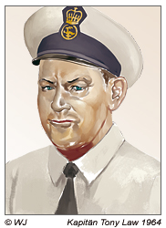Kapitän Tony Law 1965 während der METEI-Expediton an der Osterinsel