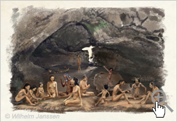 Bild 047: Rapanui in einer Wohnhöhle