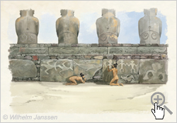 Bild 065 Studie: Die Petroglyphen an der Ahu-Anlage Nau Nau
