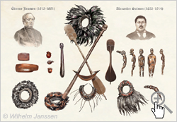 Bild 073: Die verschiedenen Holzartefakte der Rapanui