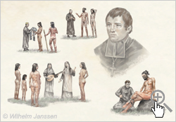 Bild 163 Studie: Bischof Rouchouze 1843 und die Osterinsel