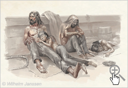 Bild 168 Studie: kranke Rapanui bei der Rückführung von Peru zur Osterinsel