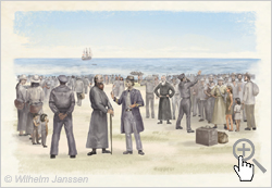 Bild 177 Studie: 275 Rapanui verlassen 1871 die Osterinsel