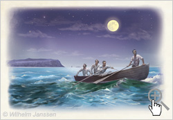 1948: Vier Männer stehlen ein kleines Boot und fliehen von der Osterinsel