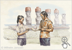 1978: Die Entdeckung eines Moai-Auges an der Ahu-Anlage Nau Nau