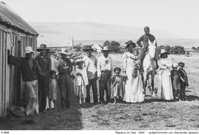 Rapanui im Jahre 1904 - aufgenommen von Alexander Agassiz