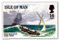 Bounty Gedenk-Briefmarke der Isle of Man