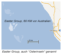 Die Easter Group, weltlich von Australien