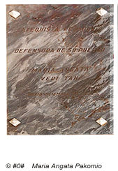 Grabplatte 1 - Maria Angata Pakomio