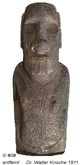 Moai, von Dr. Walter Knoche von der Osterinsel entfernt