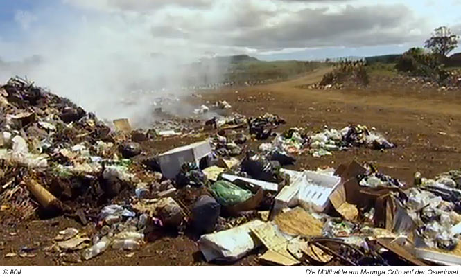 Mt. Orito und die Müllhalde von der Osterinsel