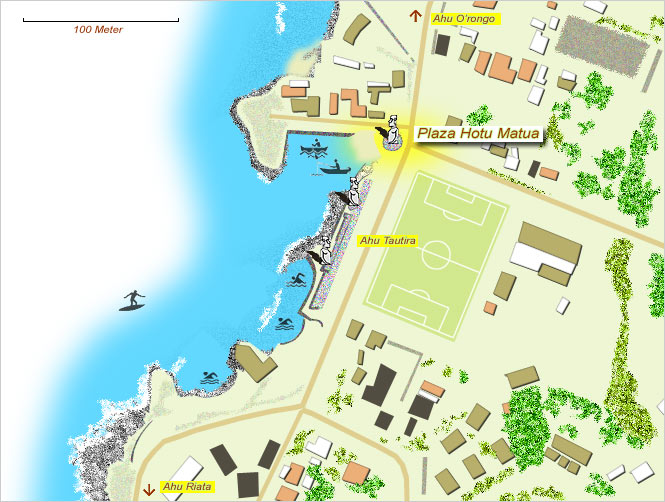 Standort-Karte Plaza Hotu Matua