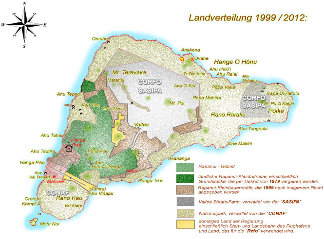 Landbesitz Osterinsel 1999 / 2012