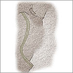 Petroglyphen - prarllel laufende Linien - Hanga Oteo - Darstellung von Wasser ?