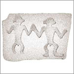 Petroglyphe "menschliche Darstellung" am Anakena