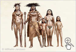 Bild 001: Der Großkönig (ariki-mau) und seine Familie