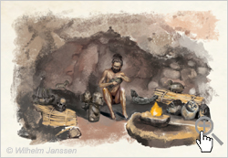Bild 048: Ein Rapanui in einer geheimen Familienhöhle