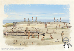 Bild 124 Studie: Die Ahu-Anlage Hanga Ura Urenga Te Mahina