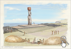 Bild 135 - Studie: Moai Te Pito te Kura