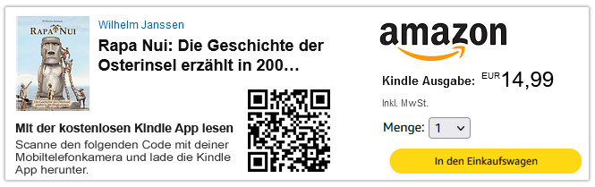 Rapa Nui, das Buch über die Osterinsel von Wilhelm Janssen, auch als Amazon-Kindle Version