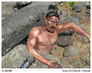 Die Ana Kionga-Höhle an der westlichen Nordküste der Osterinsel