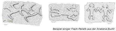 einmalige Petroglyphen in der Anakena-Bucht