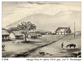 Hanga Roa - Stadtansicht von 1914