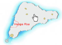 Hanga Roa, die einzige städtische Siedlung auf der Osterinsel
