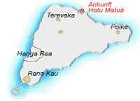 Inselkarte und Die Legende um Hotu Matu'a