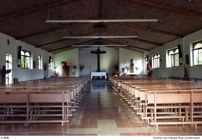 die Kirche von Hanga Roa - Osterinsel