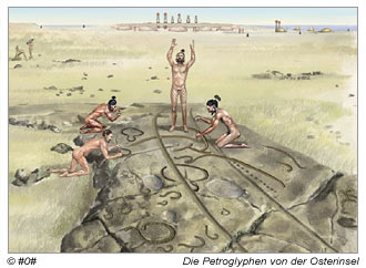 die Petroglyphen von der Osterinsel