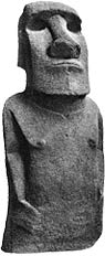 Moai aus Basalt - jetzt im Britischen Museum