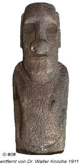 Moai, von Dr. Walter Knoche von der Osterinsel entfernt