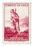 Briefmarke Romanfigur Robinson Crusoe