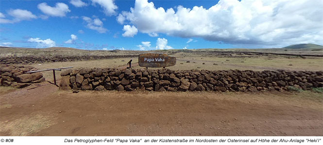 Zugangsbereich zum Petroglyphenfeld "Papa Vaka"