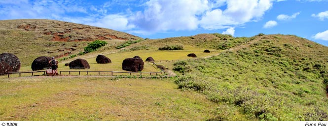 Puna Pau - ein Nebenkrater des Rano Kau