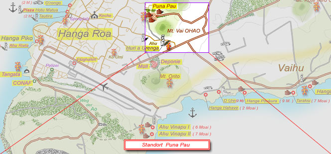 Standort-Karte Puna Pau