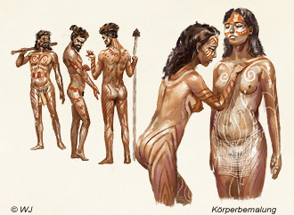 Bild 040-z - Körperbemalung der Rapanui - zensiert