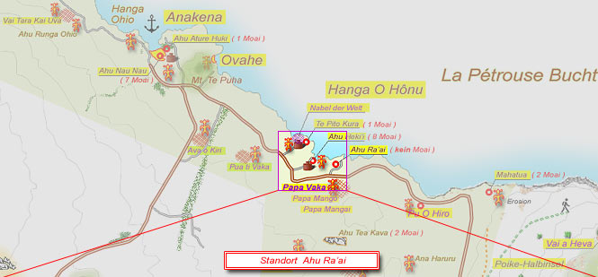 Standort-Karte Ahu Ra'ai