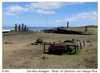 Ahu "Tahai"-Komplex - Die restaurierte Zeremonie-Anlage bei Hanga Roa