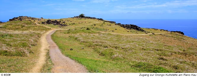 Zugang zum Orongo auf dem Rano Kau Vulkan